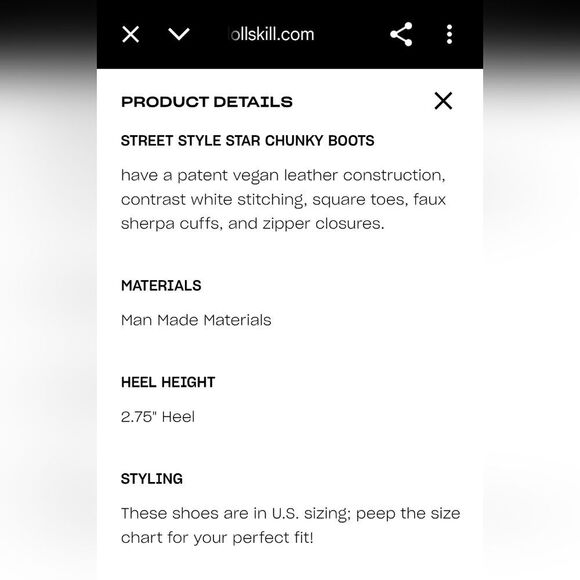 Azela Wang Callaway Black Chunky Heel Boots, Nwt - Picture 9 of 11